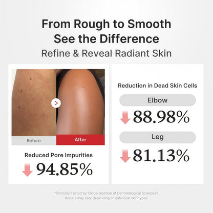 medicube Hypochlorous Acid Peel Shot Duo for Face & Body: Hypochlorous Acid Facial & Body Peel Shot | Exfoliating Serum Set with Rice Extract, Panthenol | Hydrating, Calming & Texture Refining Care