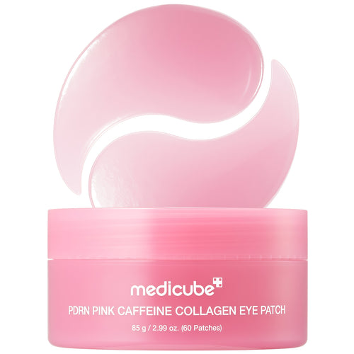 medicube Eye Patch PDRN Caffeine Collagen - Firming Gel Patches, 30 Pairs | Age-Defying Care with Retinol & Collagen - Gel Patches for the appearance of Dark Circles, Undereye Bags, Korean Skincare