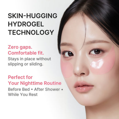 medicube Eye Patch PDRN Caffeine Collagen - Firming Gel Patches, 30 Pairs | Age-Defying Care with Retinol & Collagen - Gel Patches for the appearance of Dark Circles, Undereye Bags, Korean Skincare