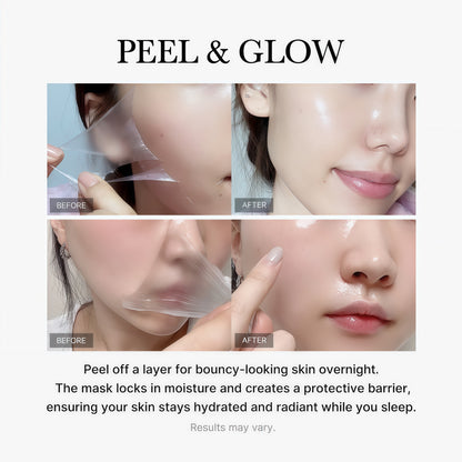 medicube Wrapping Mask Collagen Overnight Peel Off Facial Mask | Elasticity & Hydration Care, Reduces Sagging & Dullness | Hydrolyzed Collagen For Glowing Skin | Korean Skin Care, 2.53 fl.oz