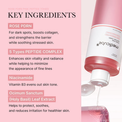 medicube PDRN Toner Salmon DNA Milky Toner | Hydrating Milky Toner for Dry, Dehydrated Skin - Ceramide & Peptides for Moisture Barrier Care, Korean Skincare, 5.07 fl. Oz