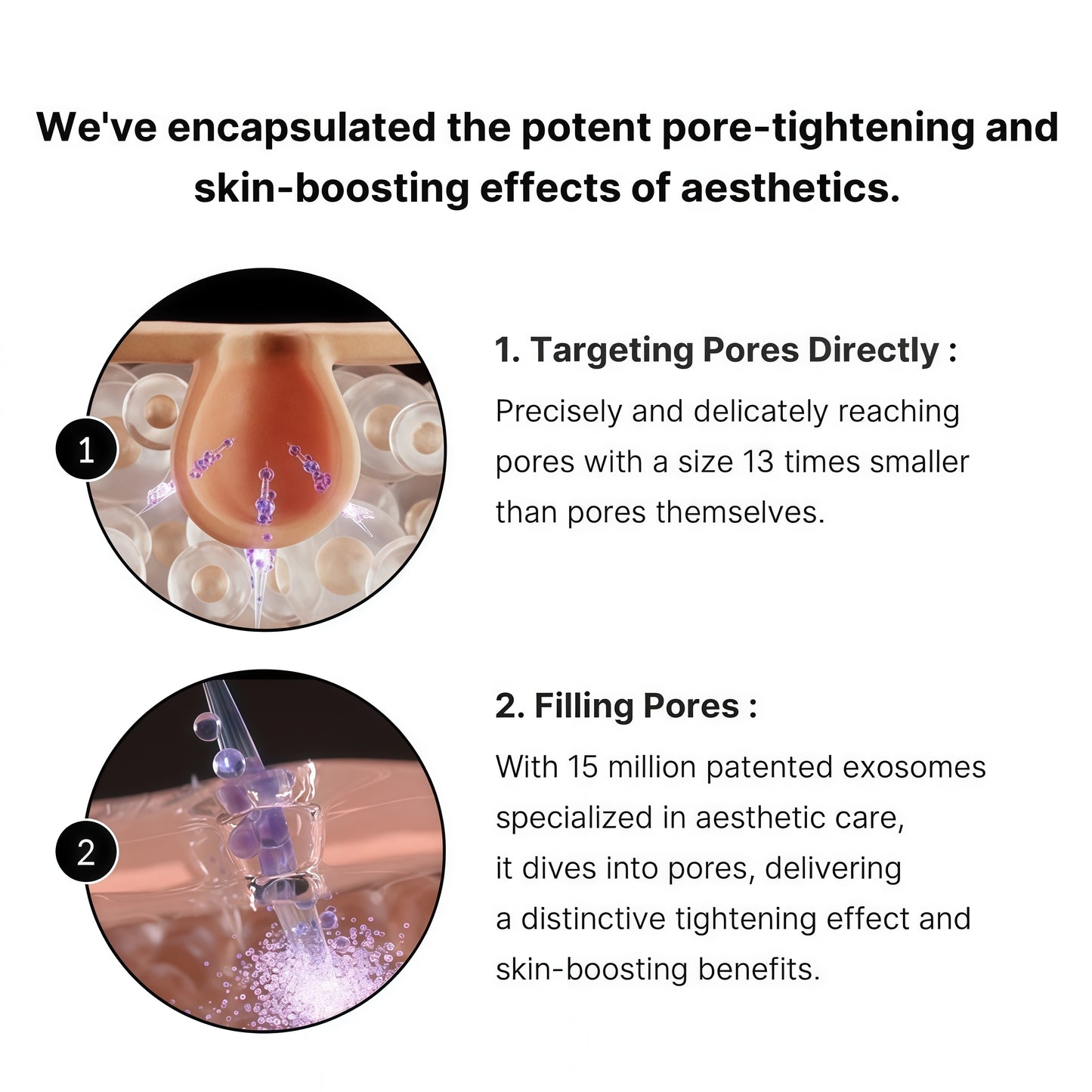 medicube Exosome Shot Zero 7,500 PPM Spicule Facial Serum | Liquid Skin Booster Serum with Exosome, AHA+BHA+PHA - Pore Care, Dead Skin Cells, Skin Texture, Korean Skincare, 1.01 fl.oz