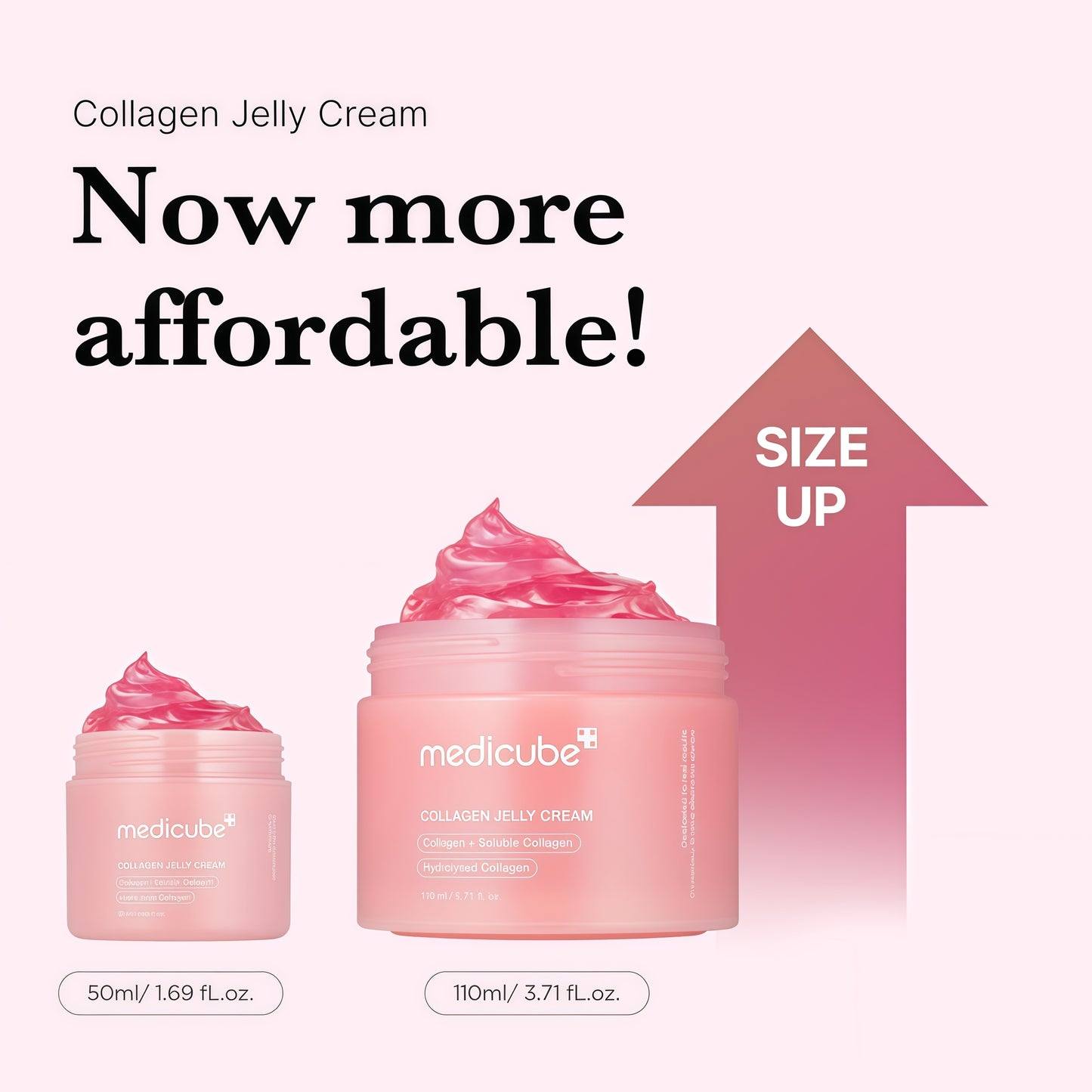 medicube Jelly Cream with Collagen & Niacinamide, 3.71 fl.oz | Collagen Jelly Cream by Medicube for Women - 3.7 oz Cream