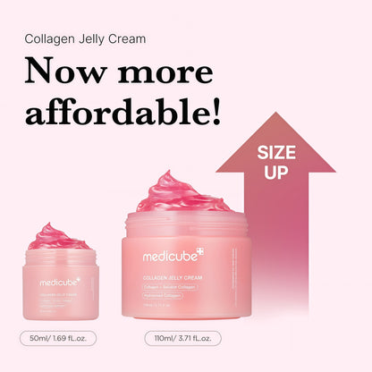 medicube Jelly Cream with Collagen & Niacinamide, 3.71 fl.oz | Collagen Jelly Cream by Medicube for Women - 3.7 oz Cream