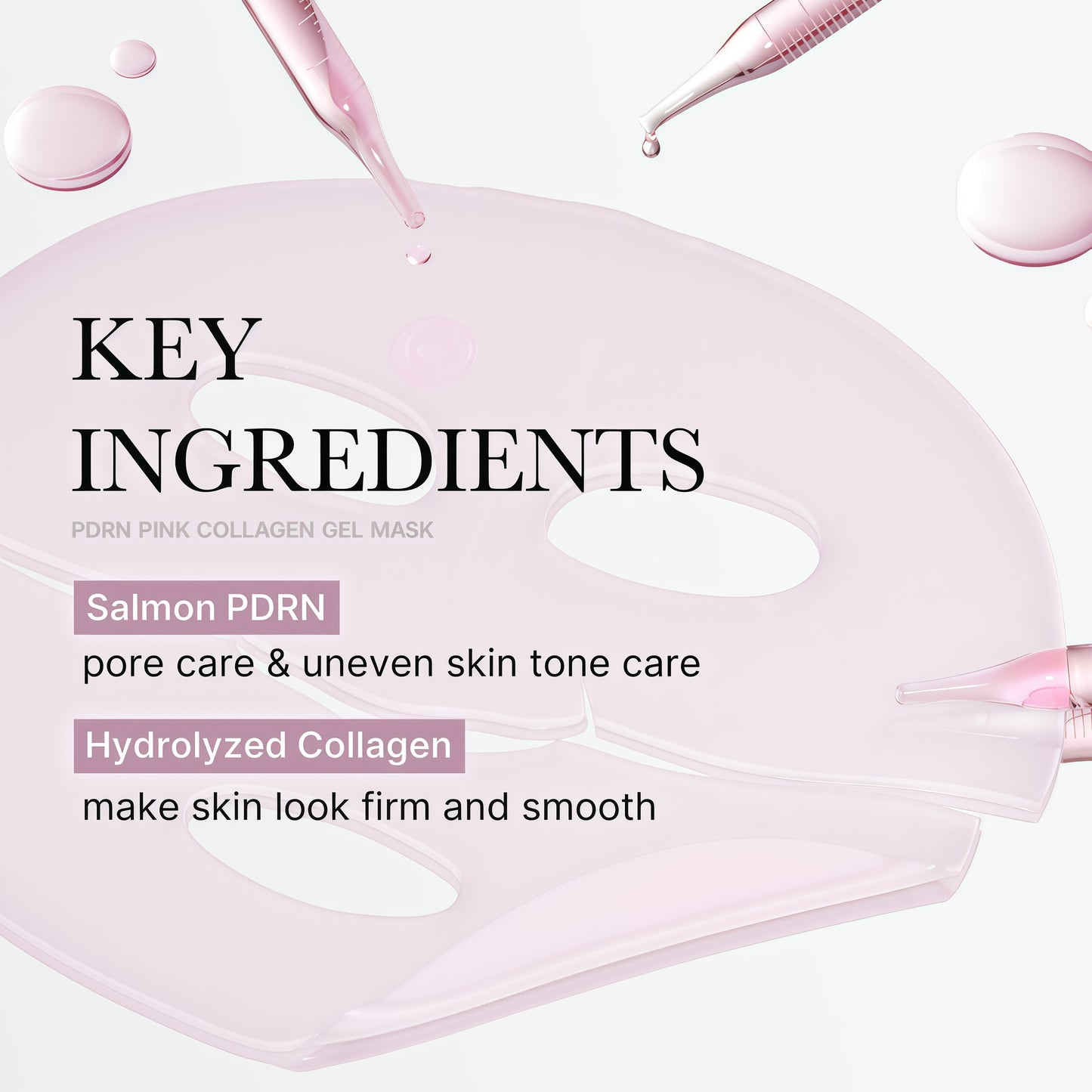 medicube Jelly Gel Mask with Salmon DNA PDRN Pink Collagen, 4EA | Overnight Face Mask for Glass Glow Skin - Elasticity, Hydrating, Firming and Moisturizing, Korean Skincare, 28g x 4ea