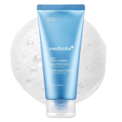medicube Facial Cleanser Zero Foam Cleanser for Pore & Excess Oil Care | Daily Gentle Cleansing Foam - Excess Sebum Control, Hydration, Pore Minimization, Korean Skincare, Sensitive Skin, 4.23 oz