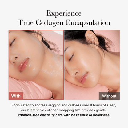 medicube Wrapping Mask Collagen Overnight Peel Off Facial Mask | Elasticity & Hydration Care, Reduces Sagging & Dullness | Hydrolyzed Collagen For Glowing Skin | Korean Skin Care, 2.53 fl.oz